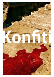 KONFITI = CONFITURE (À l'origine le sang d'un Marlin fraîchement pêché) © 2016. Mehdi Basses. "CAZPI" - Martinique
